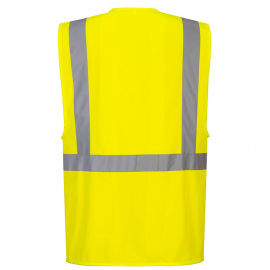 Προστατευτικός εξοπλισμός Portwest C357 Hi-Vis Table Pocket Executive Vest Yellow 2