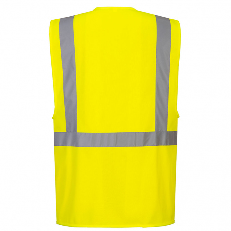 Προστατευτικός εξοπλισμός Portwest C357 Hi-Vis Table Pocket Executive Vest Yellow