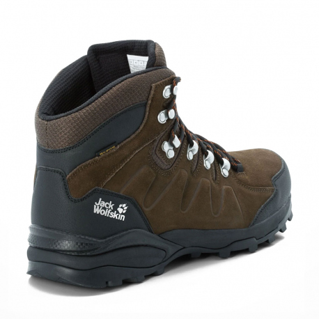 Μπότες - Ορειβατικά Jack Wolfskin Men's Refugio Texapore Mid Brown