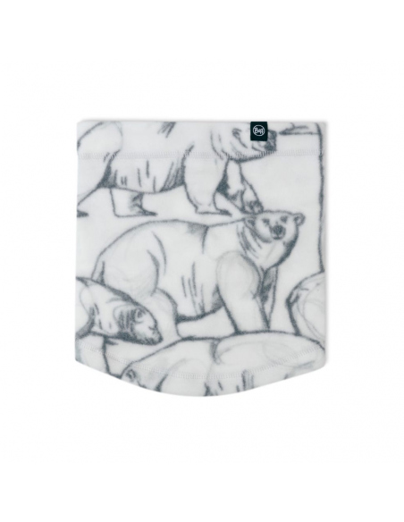 Φουλάρια - Κασκόλ Buff Kids Polar Prints Neckwarmer Bargy White