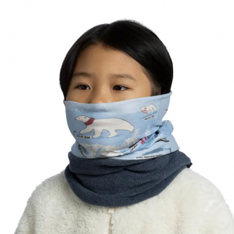 Φουλάρια - Κασκόλ Buff Kids Polar Neckwear Imus Washed Blue