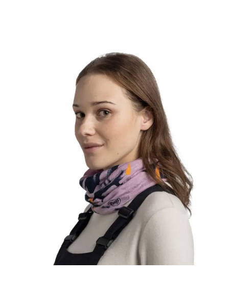 Scarves Buff Lightweight Merino Wool Virta Grape Ice