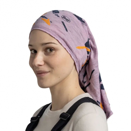 Scarves Buff Lightweight Merino Wool Virta Grape Ice