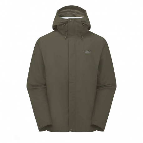 Τζάκετς Rab Men's Downpour Waterproof Jacket Army