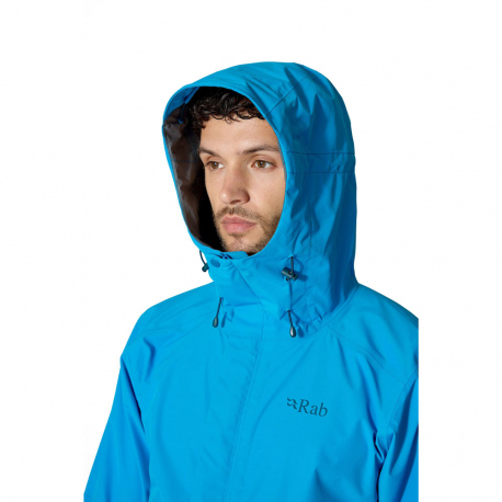 Jackets Rab Men's Downpour Waterproof Jacket Tempest Blue