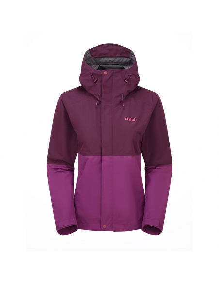 Τζάκετς Rab Women's Downpour Waterproof Jacket Mulberry