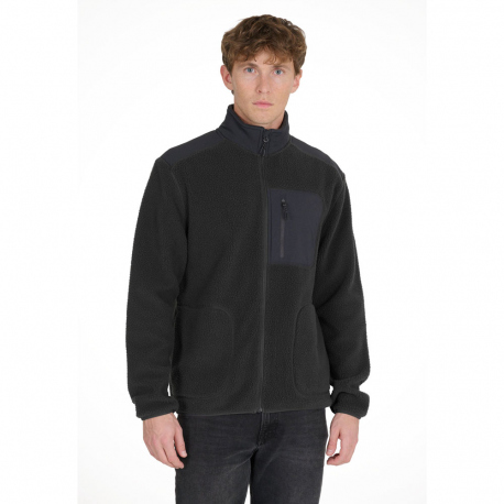 Fleece Felis Men's Teddy Fleece Jacket Phantom