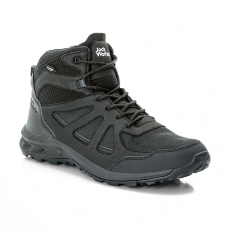 Boots - Hiking Shoes Jack Wolfskin Men's Woodland 2 Texapore Mid Black