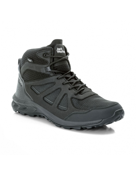 Μπότες - Ορειβατικά Jack Wolfskin Men's Woodland 2 Texapore Mid Black