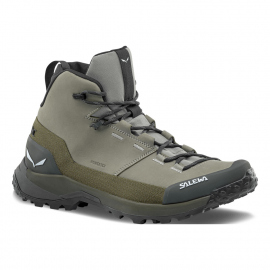 Boots - Hiking Shoes Salewa Men's Puez Leather Mid PTX Olive 2
