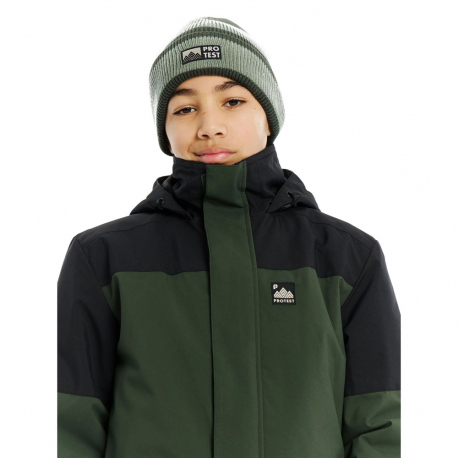 Τζάκετς Protest Kids Ewan Ski Jacket Kale Green