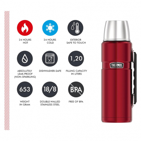 Hydration - Thermos - Bottles Thermos Stainless King Vacuum Bottle 1.2 L