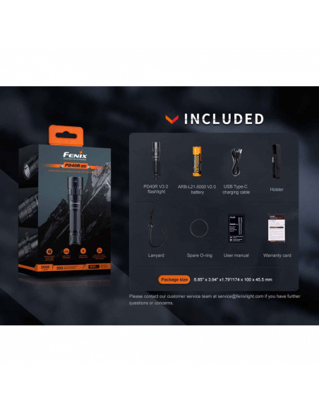 Flashlights Fenix PD40R V3.0 Flashlight 3000 Lumens