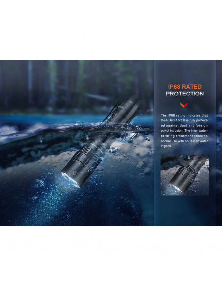 Flashlights Fenix PD40R V3.0 Flashlight 3000 Lumens