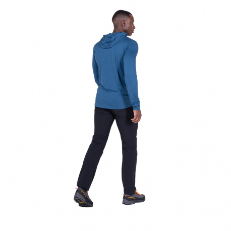 Μακρυμάνικες Mountain Equipment Men's Glace Hooded Top Blue