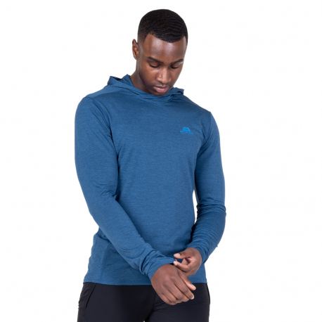 Μακρυμάνικες Mountain Equipment Men's Glace Hooded Top Blue