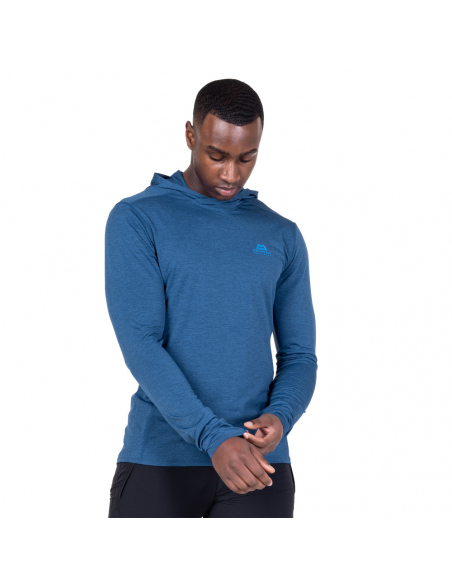 Μακρυμάνικες Mountain Equipment Men's Glace Hooded Top Blue