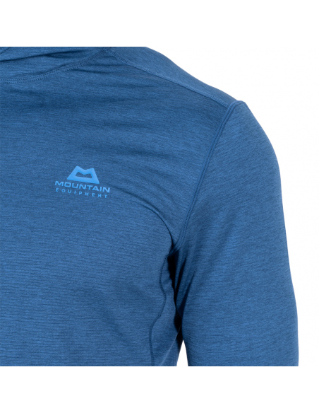 Μακρυμάνικες Mountain Equipment Men's Glace Hooded Top Blue