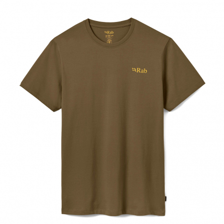 Short-Sleeved Rab Men's Stance Pitch Tee Oak