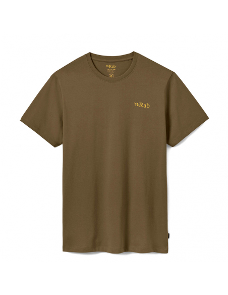 Short-Sleeved Rab Men's Stance Pitch Tee Oak