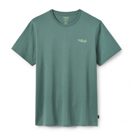 Short-Sleeved Rab Men's Stance Strata Tee Sage