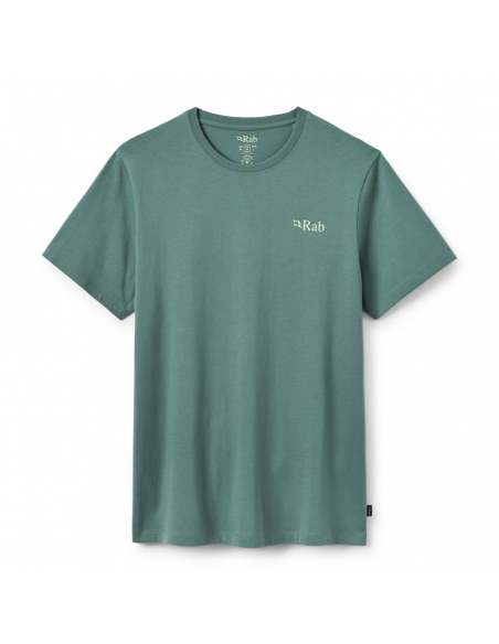 Short-Sleeved Rab Men's Stance Strata Tee Sage