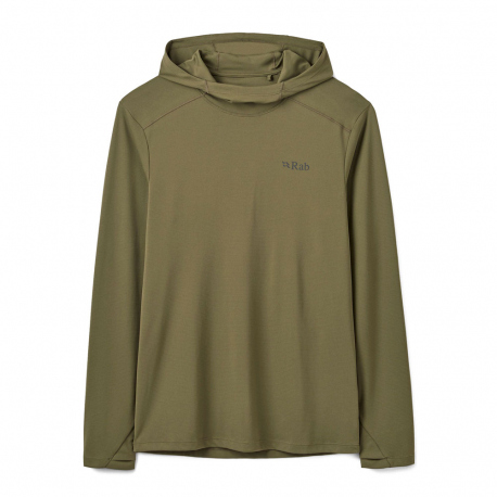 Μακρυμάνικες Rab Men's Force Hoody Olive