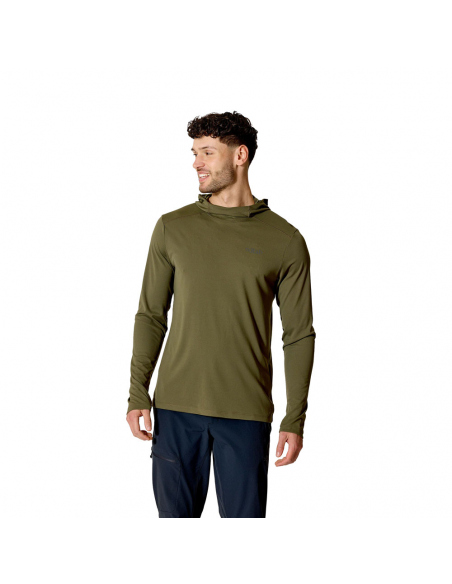 Long-Sleeved Rab Men's Force Hoody Blue