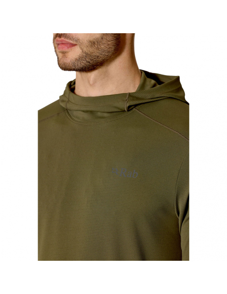 Long-Sleeved Rab Men's Force Hoody Blue