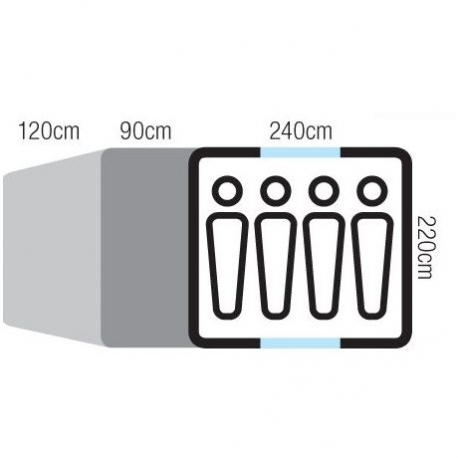 Αντίσκηνα / Σκηνές Oztrail Tasman 4P Plus Dome Tent