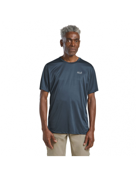 Αντιιδρωτικές Jack Wolfskin Men's Tech T-Shirt Midnight