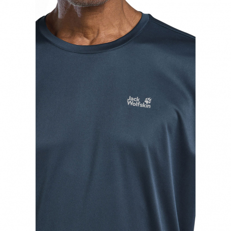 Αντιιδρωτικές Jack Wolfskin Men's Tech T-Shirt Midnight