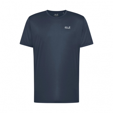 Αντιιδρωτικές Jack Wolfskin Men's Tech T-Shirt Midnight