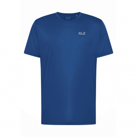 Sweatproof Jack Wolfskin Men's Tech T-Shirt Blue