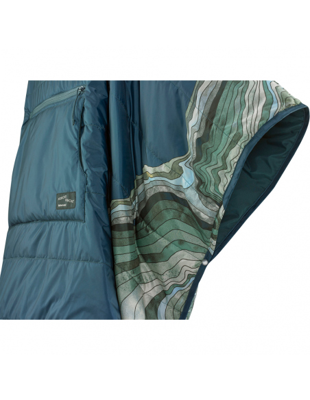 Αδιάβροχα - Ponchos Thermarest Honcho Poncho Blue Woven Print