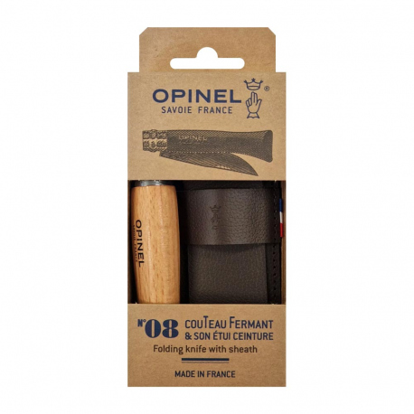 Pocketknifes Opinel No 8 Inox + Sheath