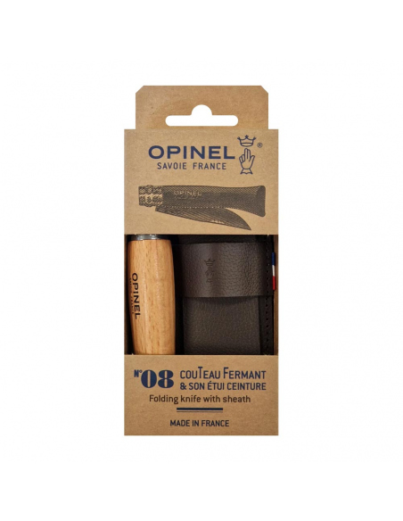 Pocketknifes Opinel No 8 Inox + Sheath
