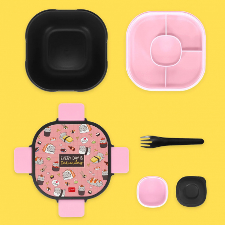 Cook Sets - Food Jars 1700 ml Lunch Box - Sushi Cat - Lunch Box