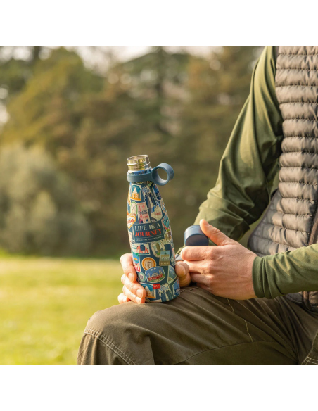 Hydration - Thermos - Bottles 500 ml Vacuum Bottle - Travel Stickers - Hot & Cold