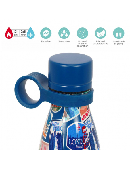 Hydration - Thermos - Bottles 500 ml Vacuum Bottle - Travel Stickers - Hot & Cold