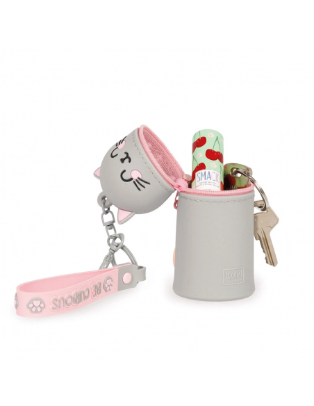 Backpacks - Travel Bags - Military Bags - Hydration Kitty Coin Purse with Key Ring - Mini Kawaii