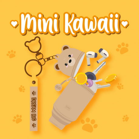Σακίδια - Βαλίτσες - Τσάντες Teddy Bear Coin Purse with Key Ring - Mini Kawaii