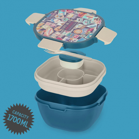 Cook Sets - Food Jars 1700 ml Lunch Box - Travel Stickers