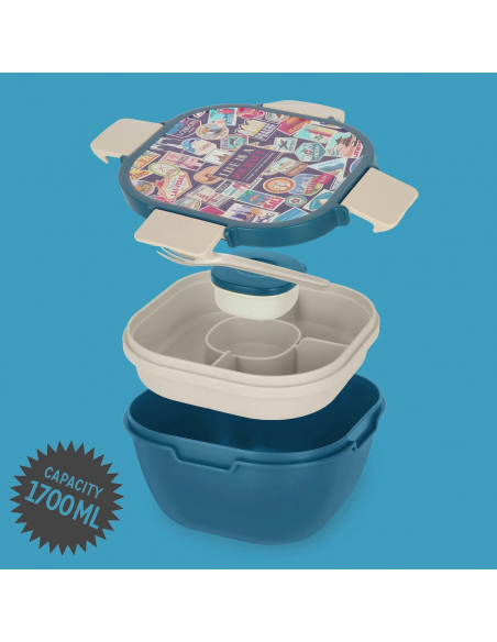 Cook Sets - Food Jars 1700 ml Lunch Box - Travel Stickers