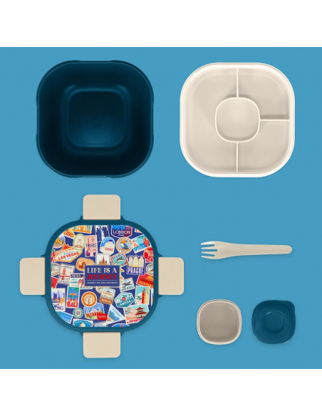 Cook Sets - Food Jars 1700 ml Lunch Box - Travel Stickers