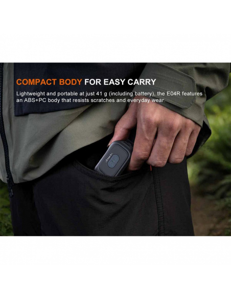 Flashlights Fenix E04R Clip On Flashlight 300 Lumens