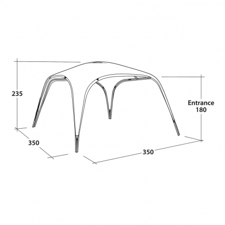 Gazebo Outwell Wakefield Shelter L
