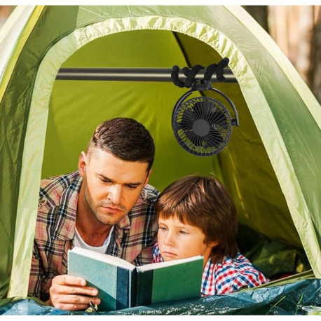 Αξεσουάρ - Ανταλλακτικά σκηνών New Camp Flex Fan Ανεμιστηράκι Επαναφορτιζόμενο