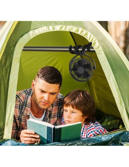 Αξεσουάρ - Ανταλλακτικά σκηνών New Camp Flex Fan Ανεμιστηράκι Επαναφορτιζόμενο