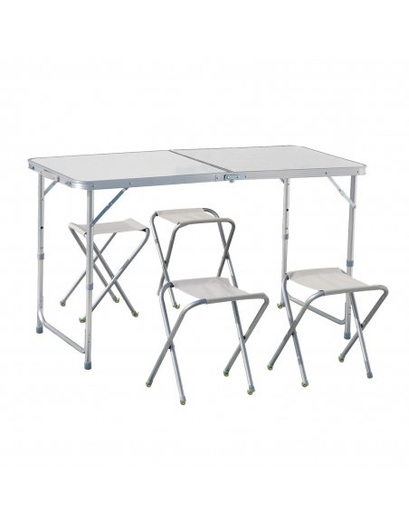 Tables New Camp Apella Folding Table with 4 Benches Set